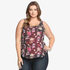 Torrid chiffon tank top